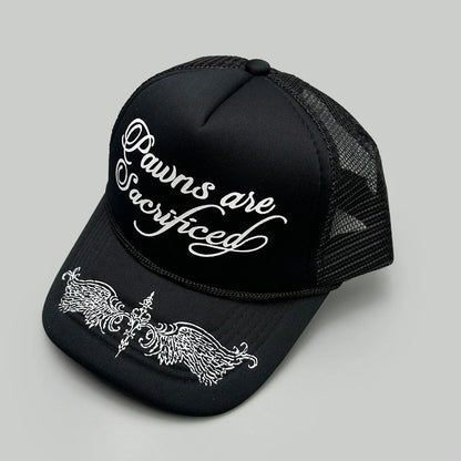New Unisex Personal Printed Letters Wing Baseball Hats