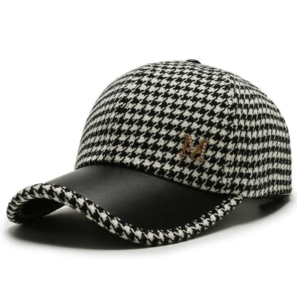 Fashions Check Baseball Cap For Women