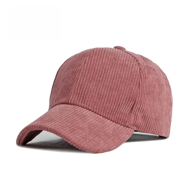 Corduroy Baseball Cap For Women Men New