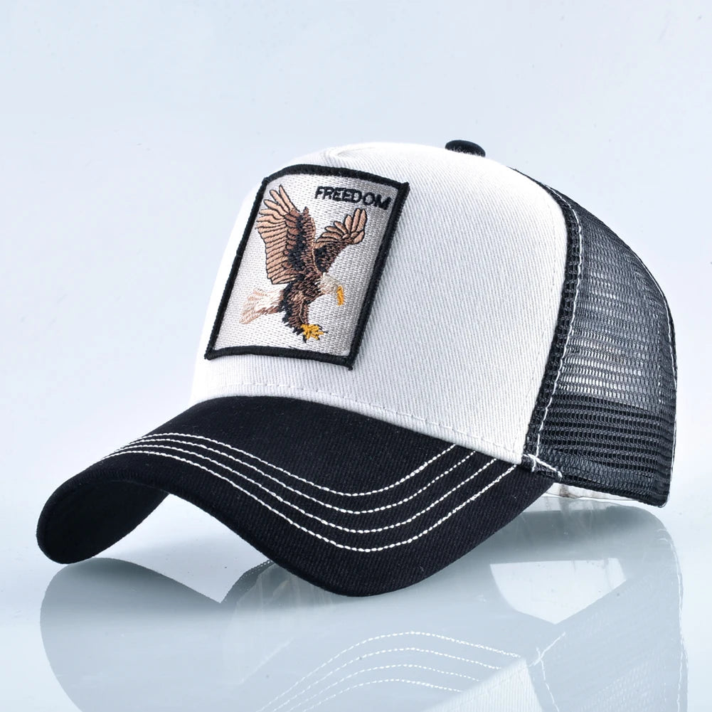 Fashion Baseball Cap With Eagle Embroidery Patch Men And Women