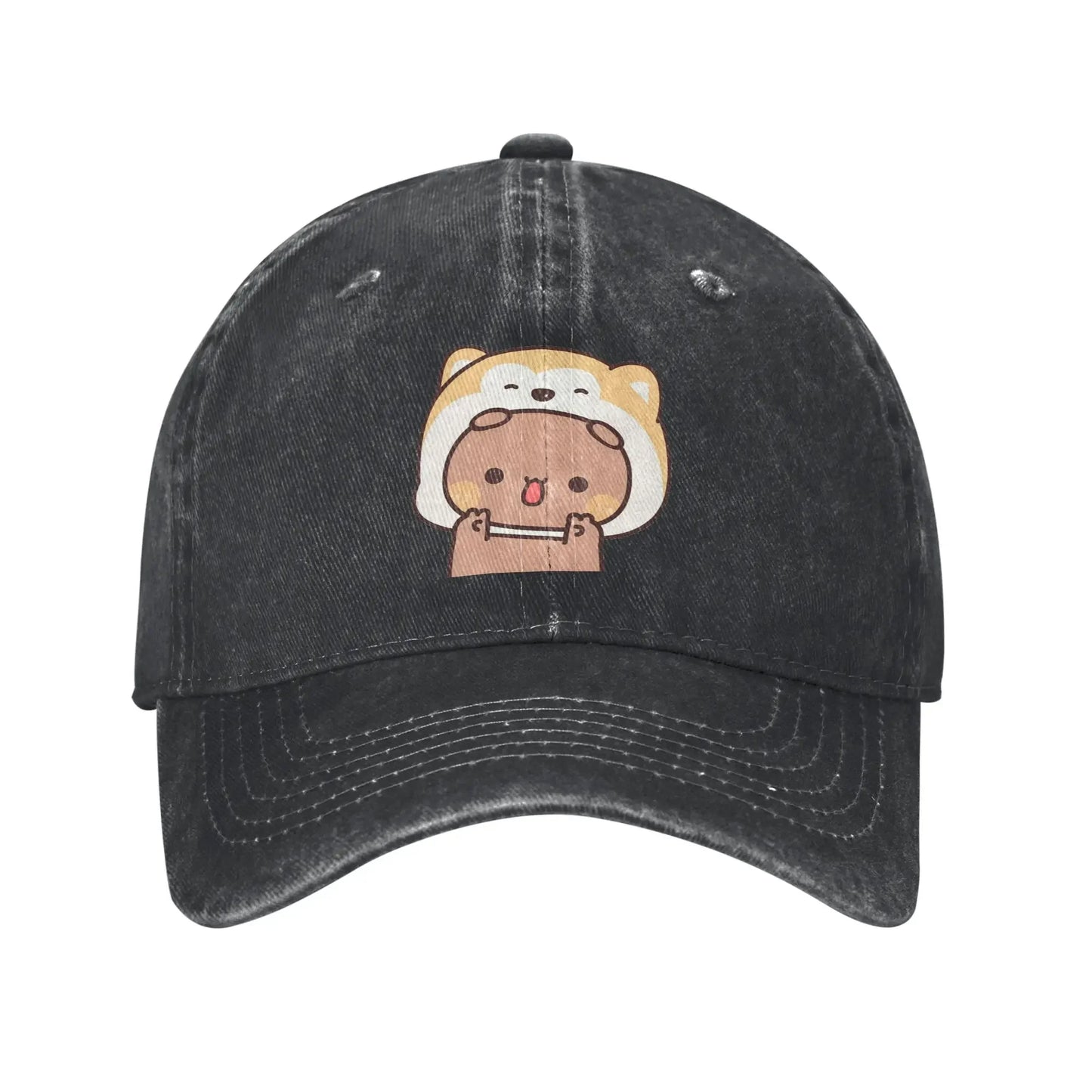 Bear And Panda Bubu Dudu Denim Cap Casual Baseball Caps