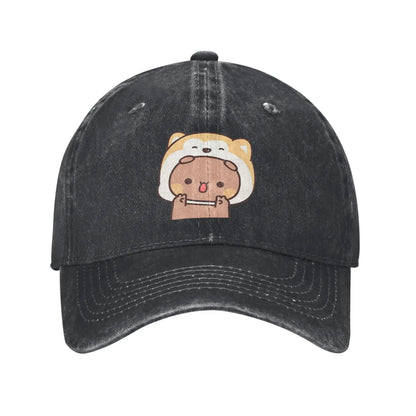 Bear And Panda Bubu Dudu Denim Cap Casual Baseball Caps
