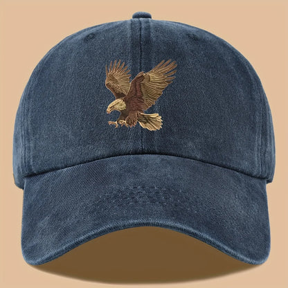 Eagle Print Baseball Cap Adjustable For Both Men And Women