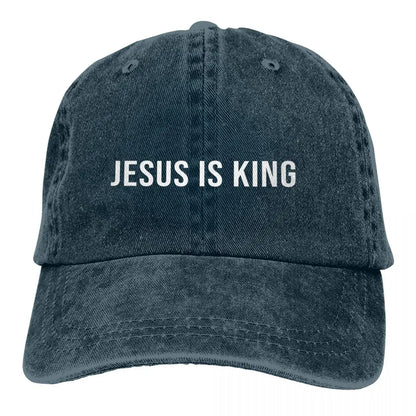 King Baseball Cap Visor Protection Snapback Jesus God Cross Caps