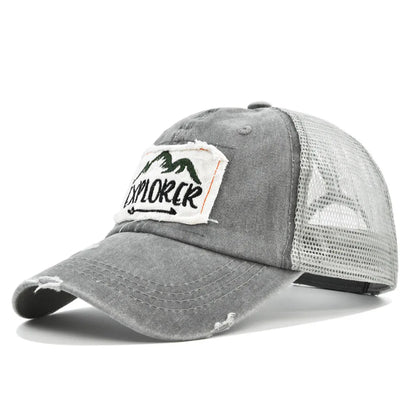 Men Women Simple Letter Patch Design Baseball Cap