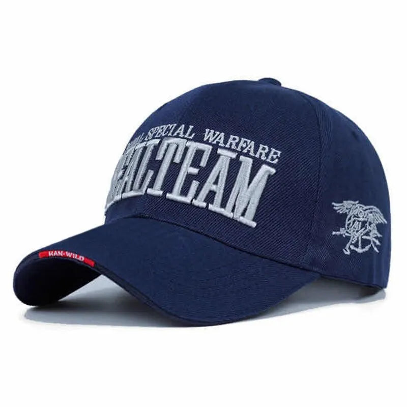 SEALTEAM Letter Embroidery Baseball Caps