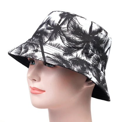 Unisex Double Sided Wearable Leaf Print Personality