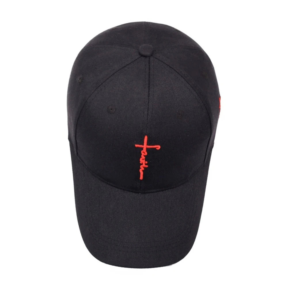 Embroidery English Cross Casual Baseball Cap Men's Women's