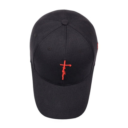 Embroidery English Cross Casual Baseball Cap Men's Women's