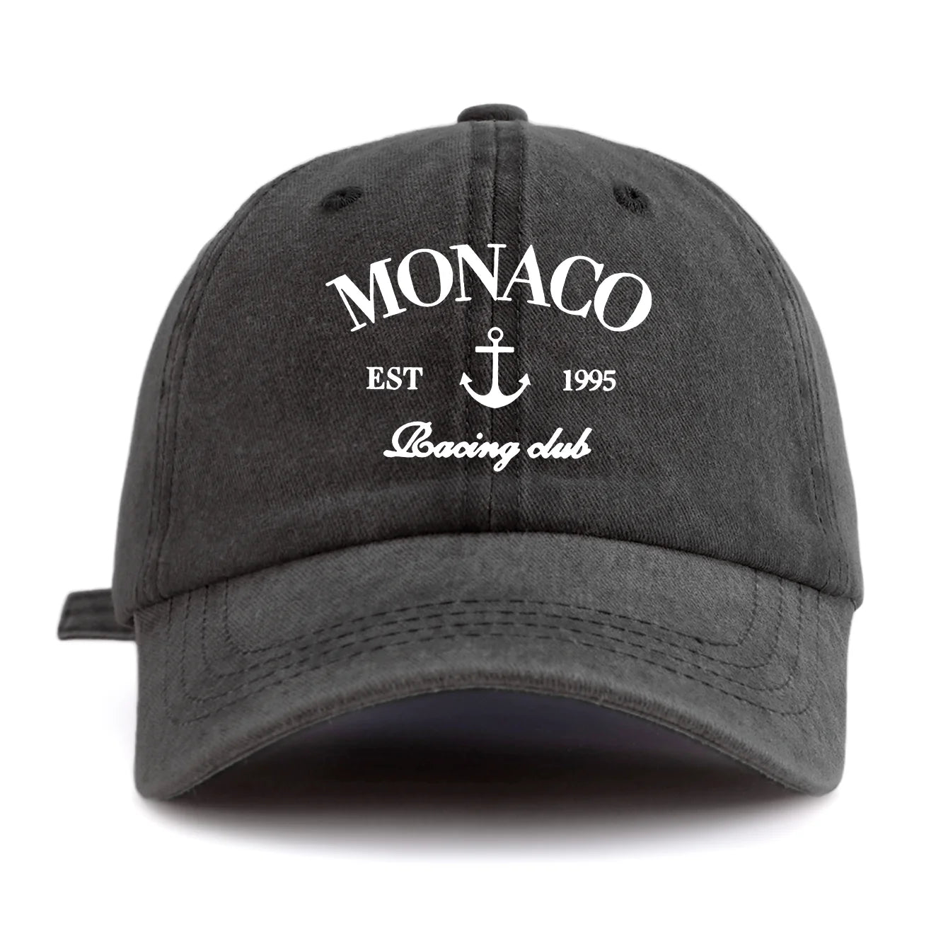MONACO Print Washed Baseball Cap For Adults