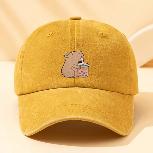 Cute Printed Baseball Cap With Fashionable Suitable For Men And Women