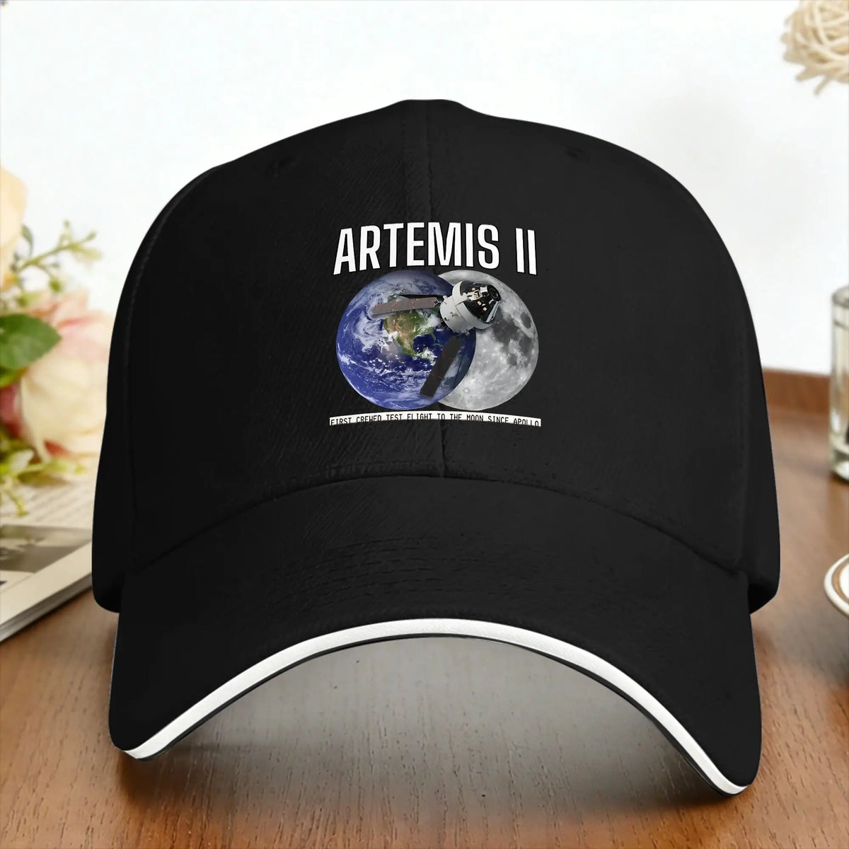 Artemis 2 Moon Mission First Crewed Flight Since Apollo Sun Baseball Cap