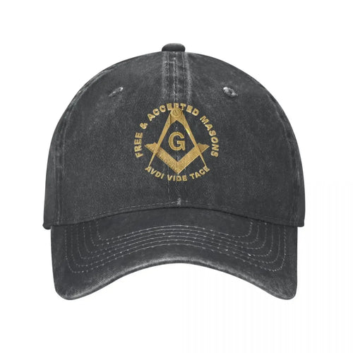Washed Cotton Masons Masonic Freemason Baseball Caps Homme