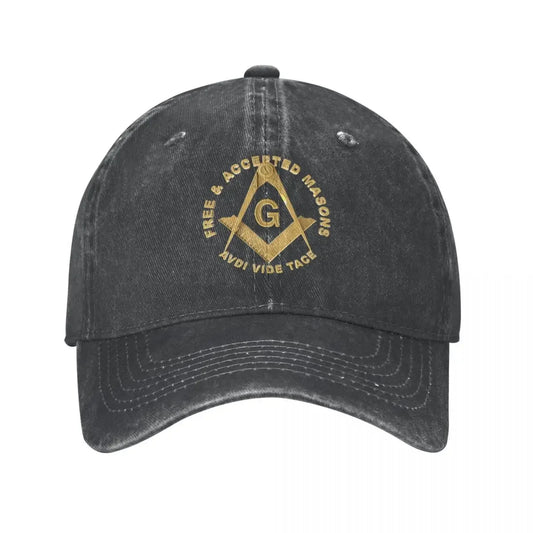 Washed Cotton Masons Masonic Freemason Baseball Caps Homme