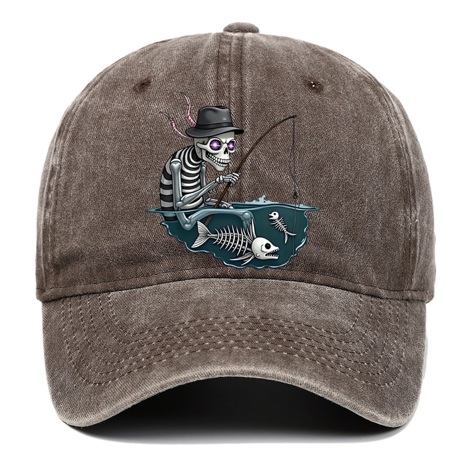 Personalized Skull Print Baseball Cap For Men And Women, Halloween Party Decoration Hat