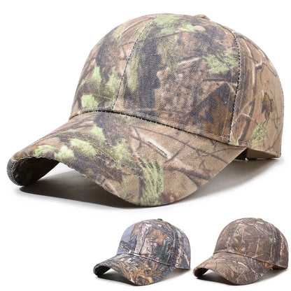Baseball Cap with Leaf Jungle Camouflage Pattern