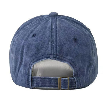 Unisex Washed Cotton Cap Mountain Embroidery Vintage Baseball Cap