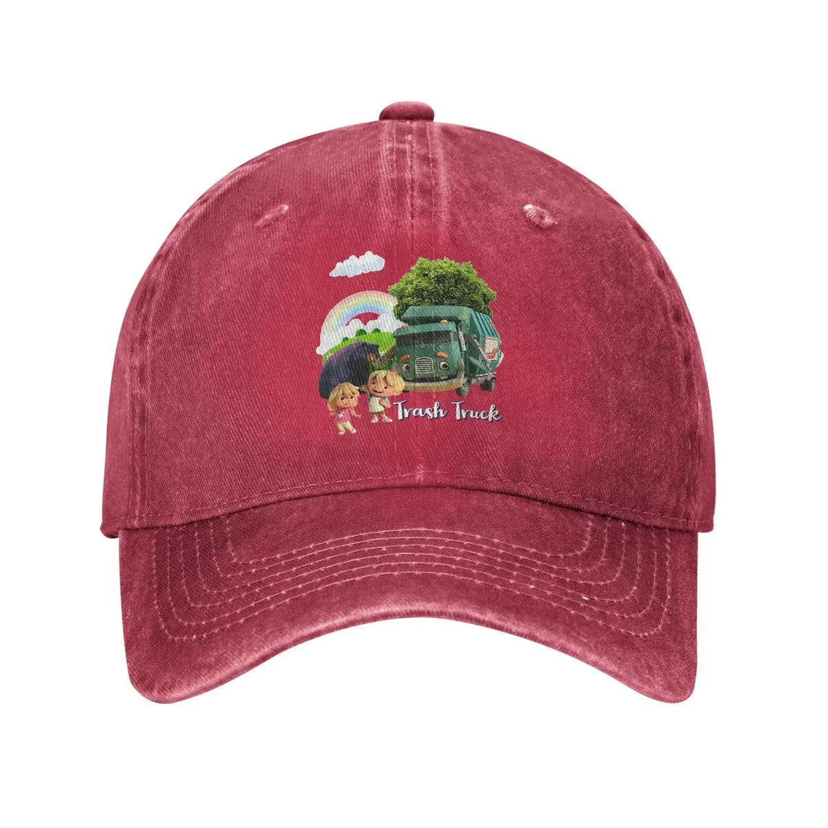 Trash Truck Animation Trash Truck Netflix Denim Cap Casual Baseball Caps