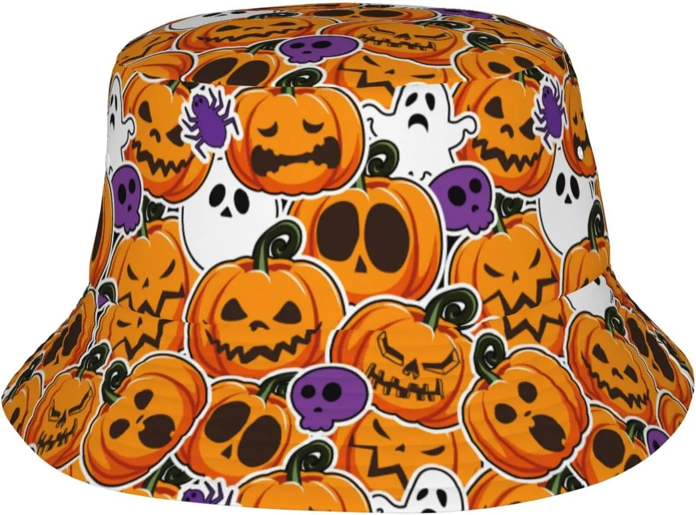 Cartoon Pumpkin Halloween Bucket Hat