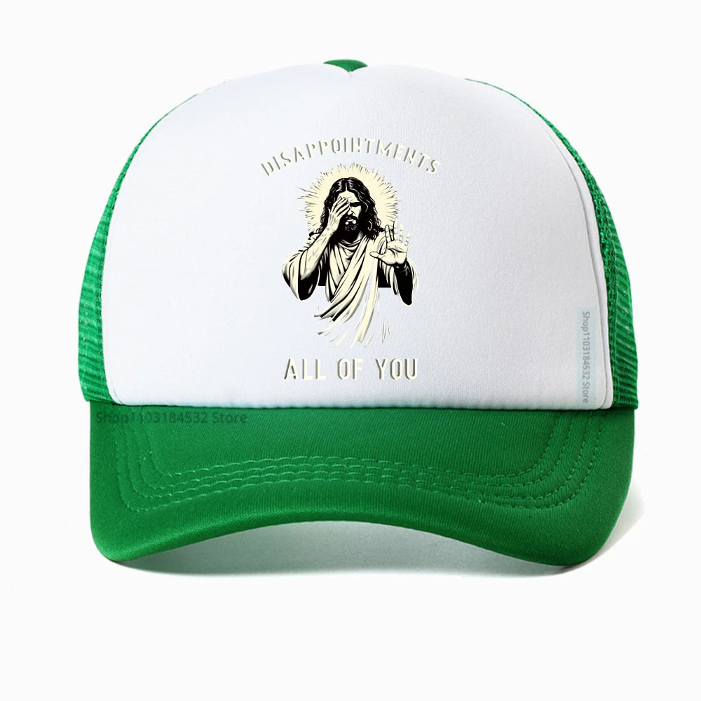 Disappointments All of You Funny Jesus Christian Faith Meme Baseball Cap