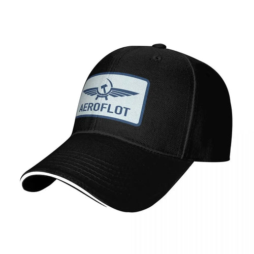 Unisex Baseball Hats Aeroflot Aviation Russe Pilote Aerospace Aviateur Baseball Caps