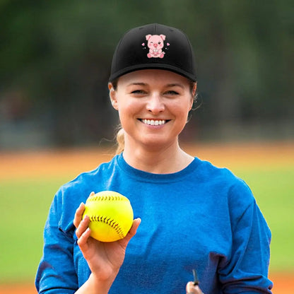 Pink Pig Bubble Tea Baseball Cap