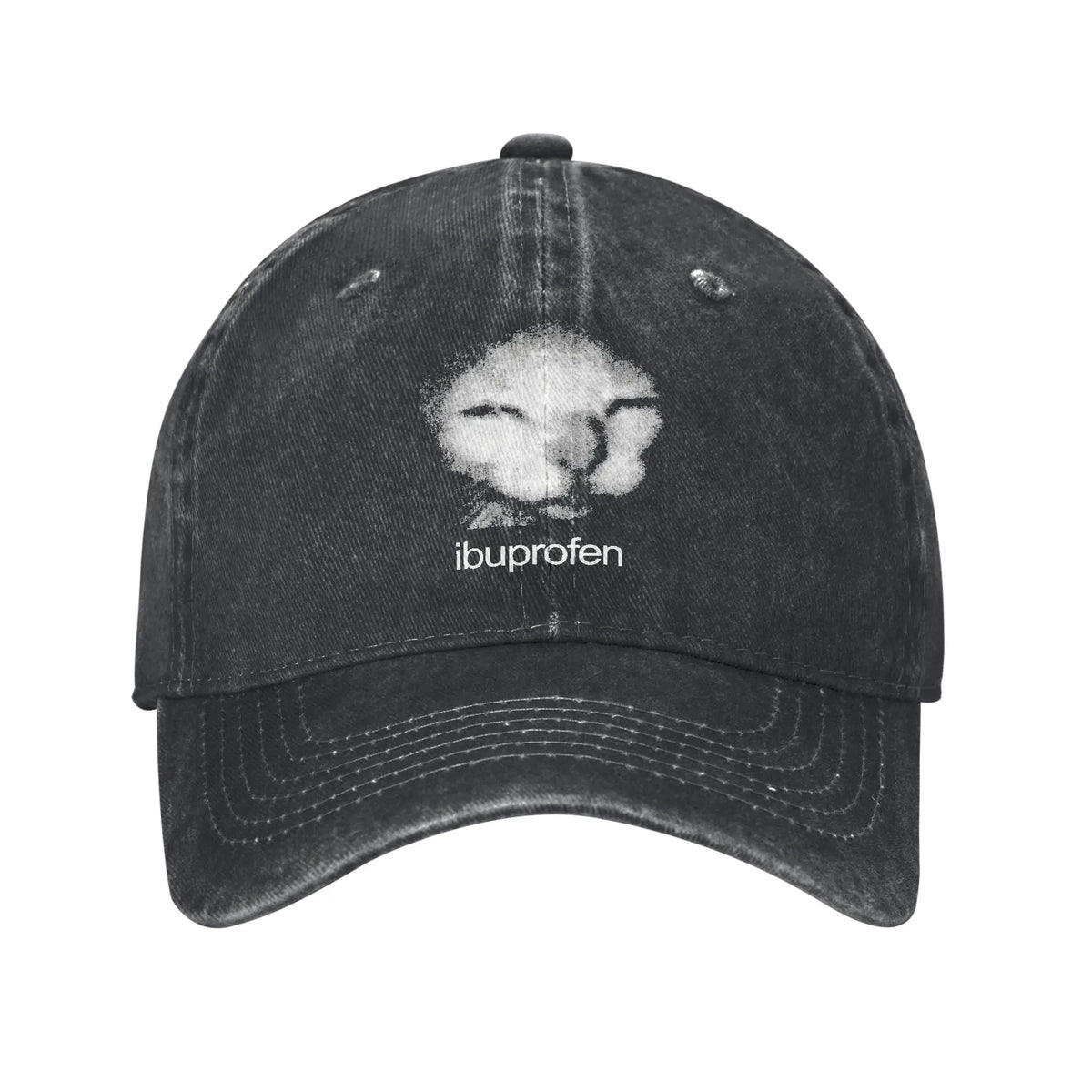 Ibuprofen Cat Meme Baseball Cap