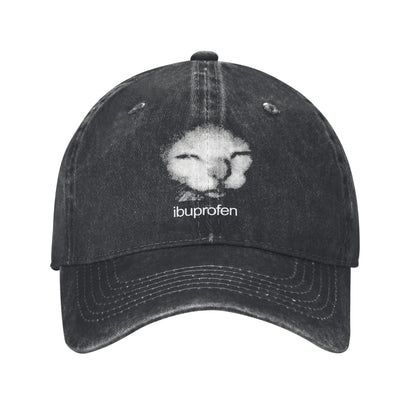 Ibuprofen Cat Meme Baseball Cap