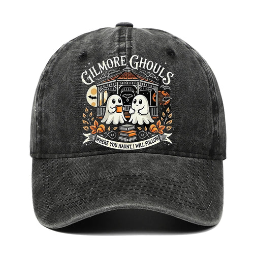 Letter Ghost Printed Baseball Cap For Men And Women