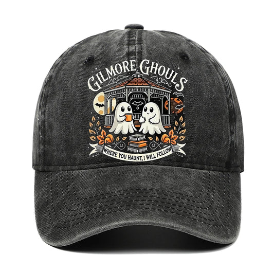Letter Ghost Printed Baseball Cap For Men And Women