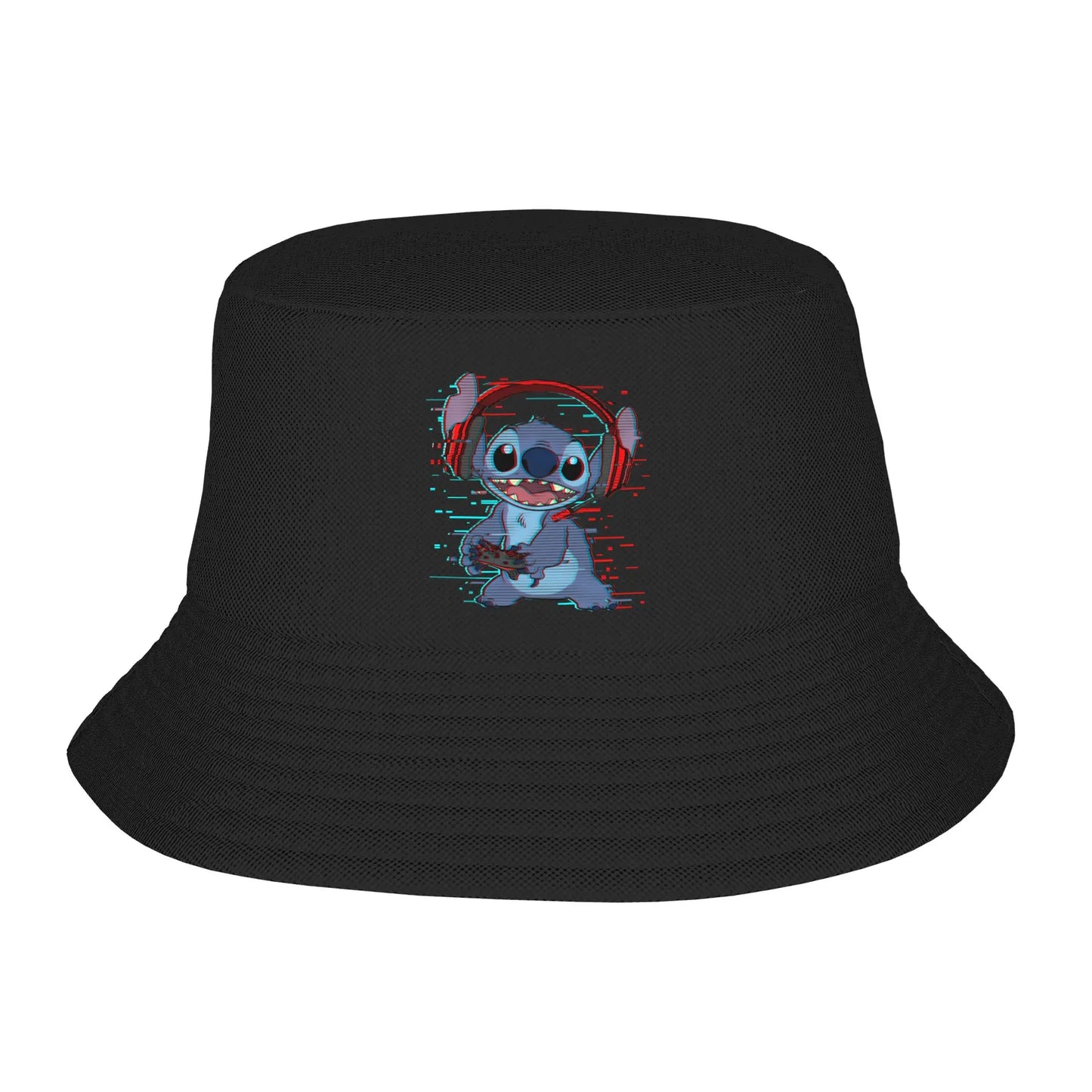 Unisex Bucket Hat Lilo And Stitch Spring Headwear Lightweight Hiking Fishing Hat