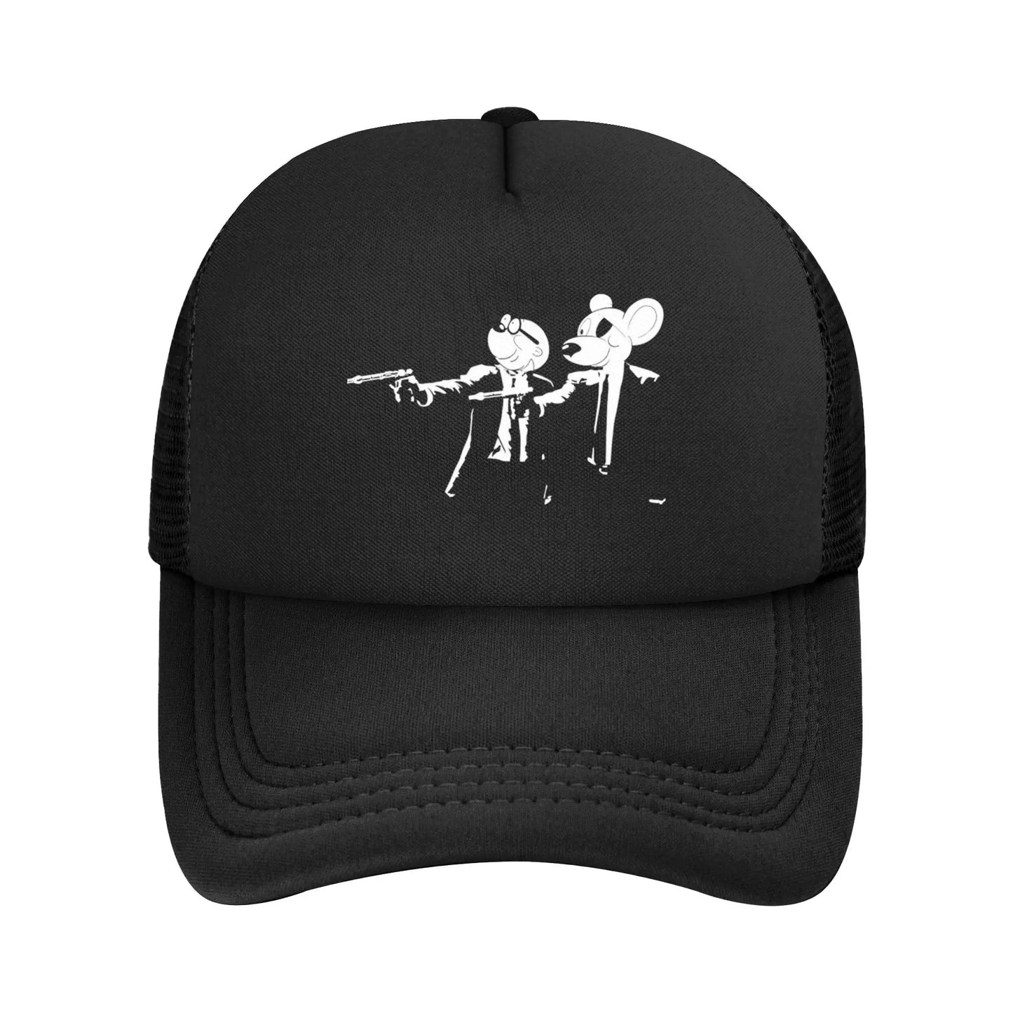 Adult Danger Mouse And Penfold Pulp Fiction Trucker Hat Baseball Caps
