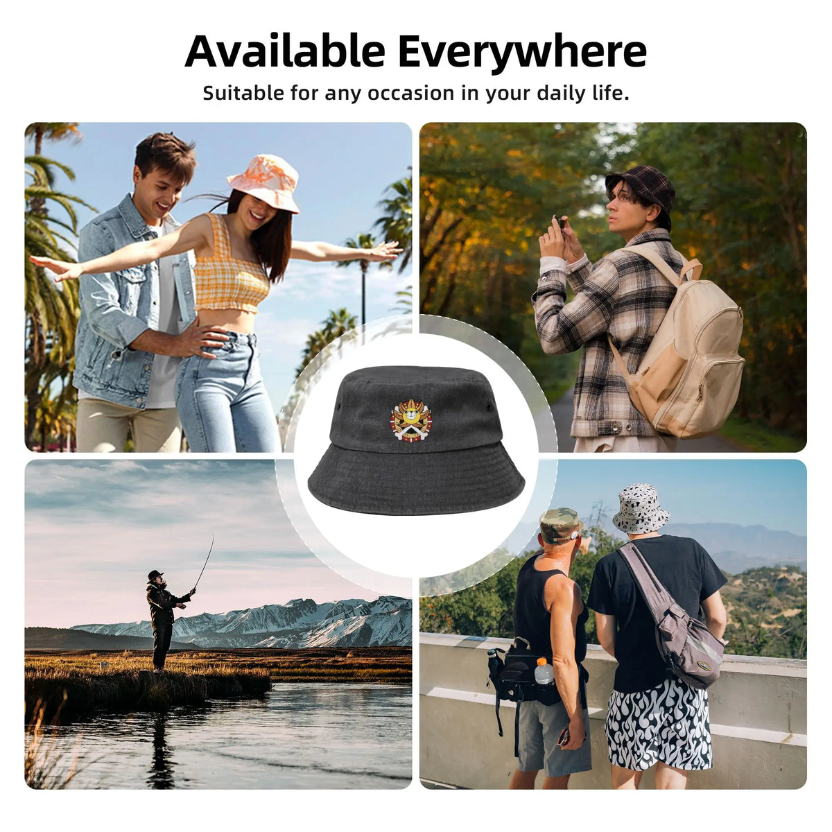 Thousand Sunny One Piece Flag Cartoon Bucket Hat