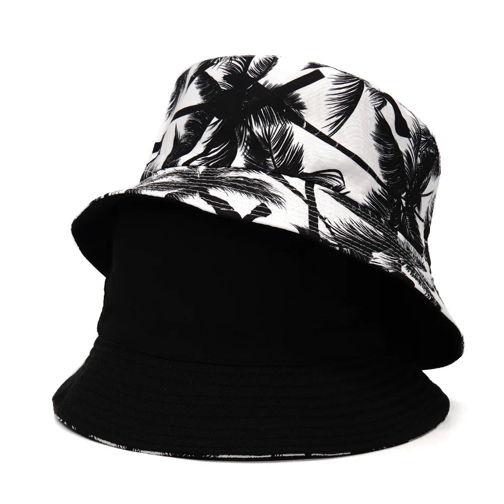 Summer Sun Hat Reversible Yellow Duck Bucket Hat