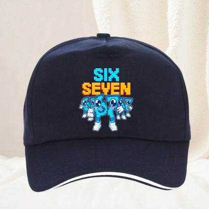 Meme 67 Six Seven 6 7 Italian Brainrot Baseball Cap