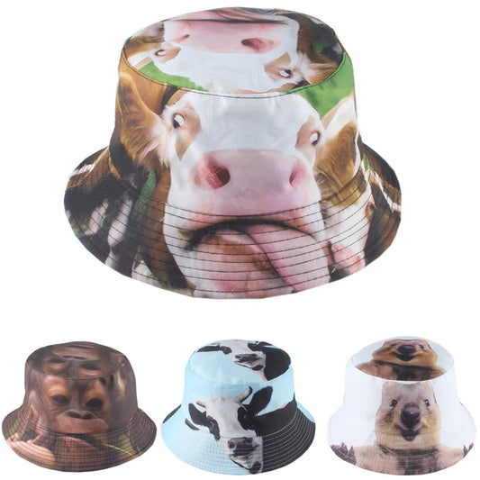 3D Printing Animal Bucket Hat For Women Men