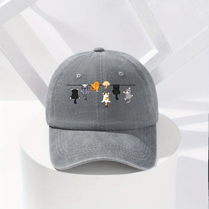 Super Cute Cat-Themed Baseball Cap
