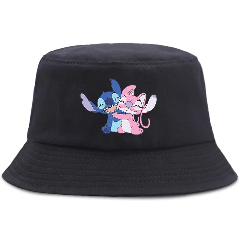 Lilo Stitch Parent-child Bucket Hat Summer Panama Bucket Cap Women Men
