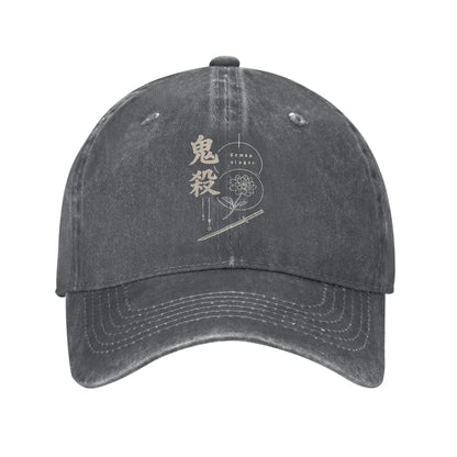 Pure Color Dad Hats Inspired Women's Hat Sun Visor Baseball Caps Demon Slayer