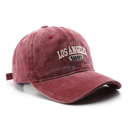 Cotton Soft Top Hats Unisex Los Angeles Embroidery Baseball Cap