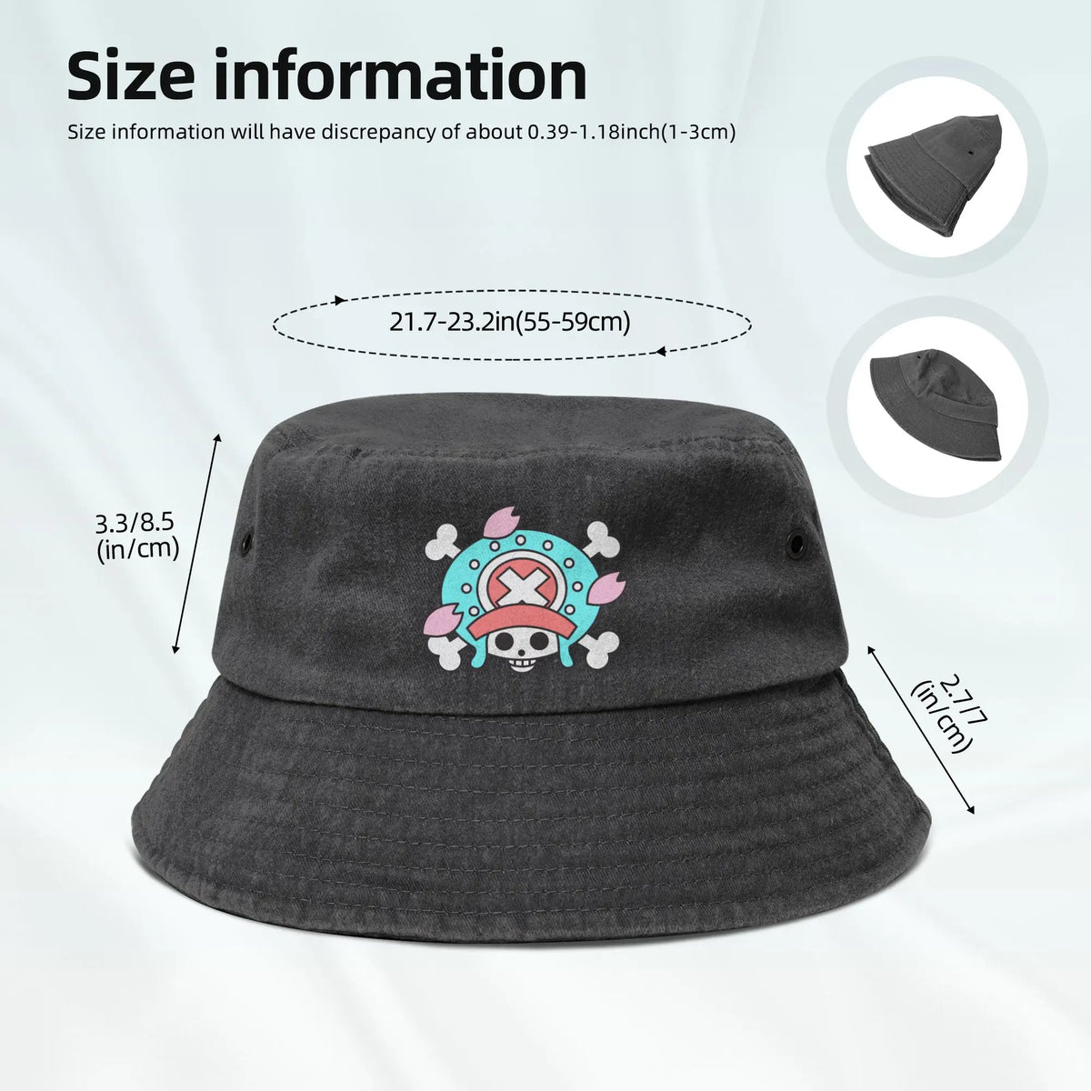Street Flag Chopper Ones Pieces Bucket Hat
