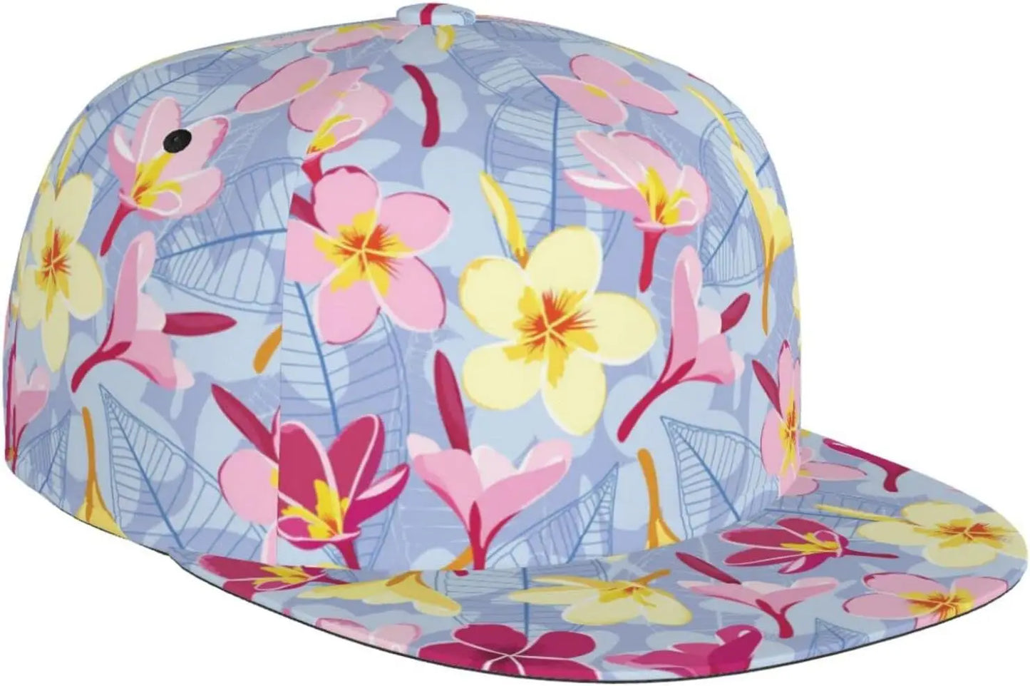 Hawaiian Tropical Flower Snapback Caps Men Women Boys Girls Fashion