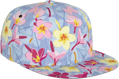 Hawaiian Tropical Flower Snapback Caps Men Women Boys Girls Fashion