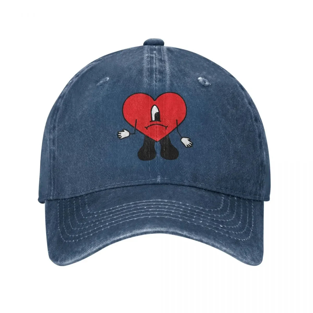 New Bad Bunny Denim Baseball Cap Snapback Hat Men Un Verano Sin Ti Music Cap