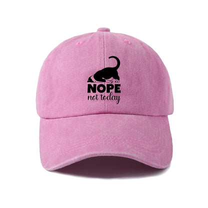 Sassy Black Cat Quote Washed Baseball Cap