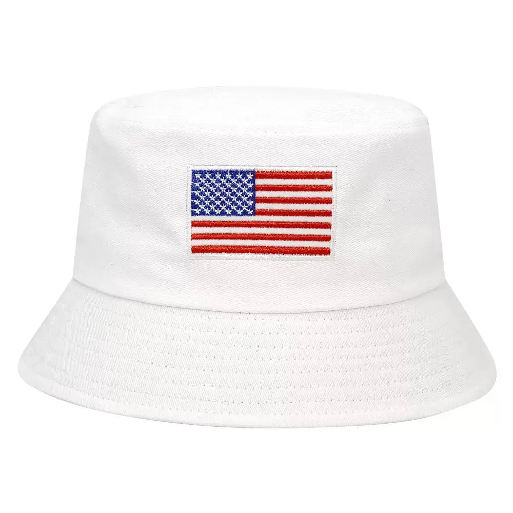Flag Print Cheer Hat Bucket Hat