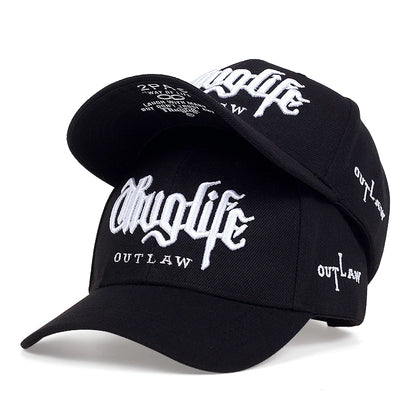 2025 Fashion Fastball CAP Thug Life Embroidery Hip Hop Baseball Cap Snapback Hat