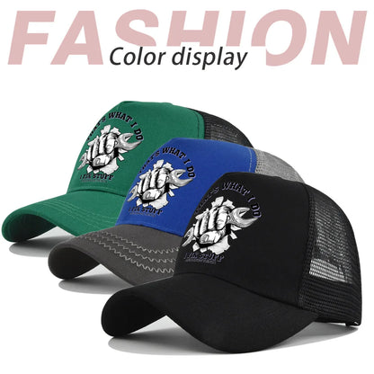 New Fashion Spring Summer Printed Mesh Breathable Baseball Cap