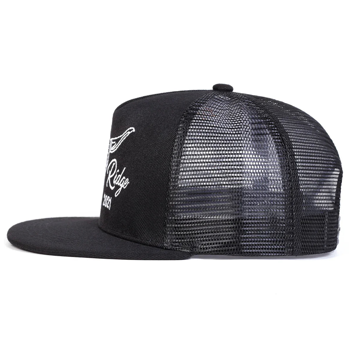 Unisex Ox Head Embroidery Hip-hop Net Hats