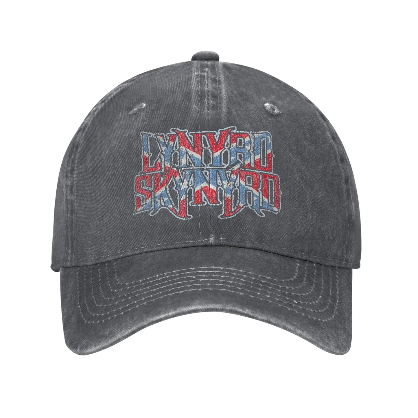 Lynyrded Rock Biker Skynyrded Logo Baseball Caps